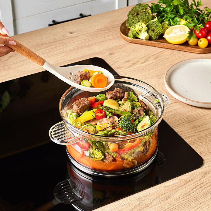 Karaca York Borosilikat Cam Tencere 20 cm