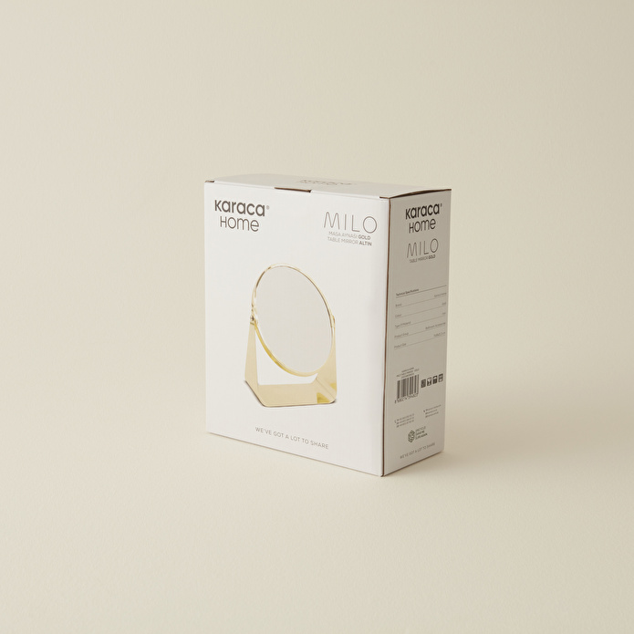 Karaca Home Milo Masa Aynası Gold 7x19x21.3 cm