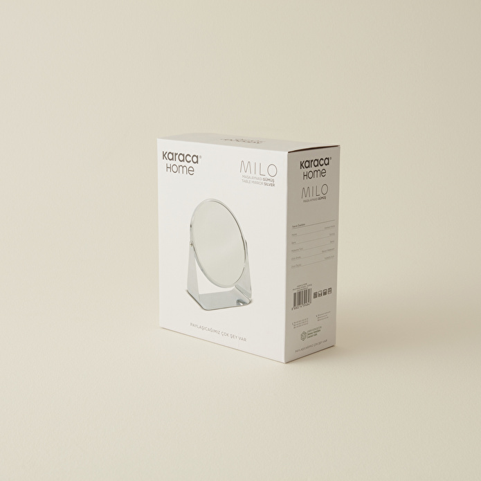 Karaca Home Milo Masa Aynası Gümüş 7x19x21.3 cm