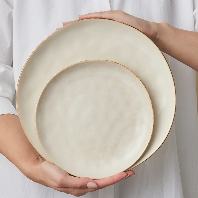 Karaca Earth Collection Aria 55 Parça 12 Kişilik Yemek Takımı Bej