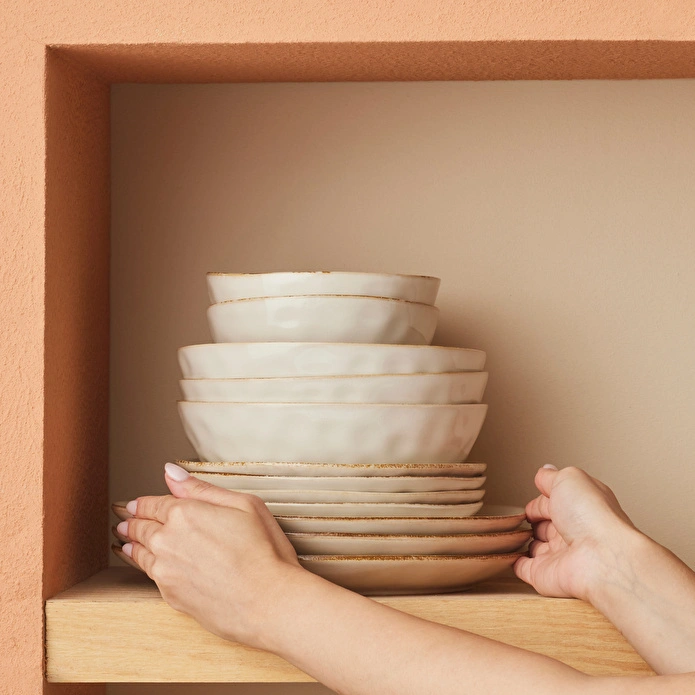 Karaca Earth Collection Aria 55 Parça 12 Kişilik Yemek Takımı Bej