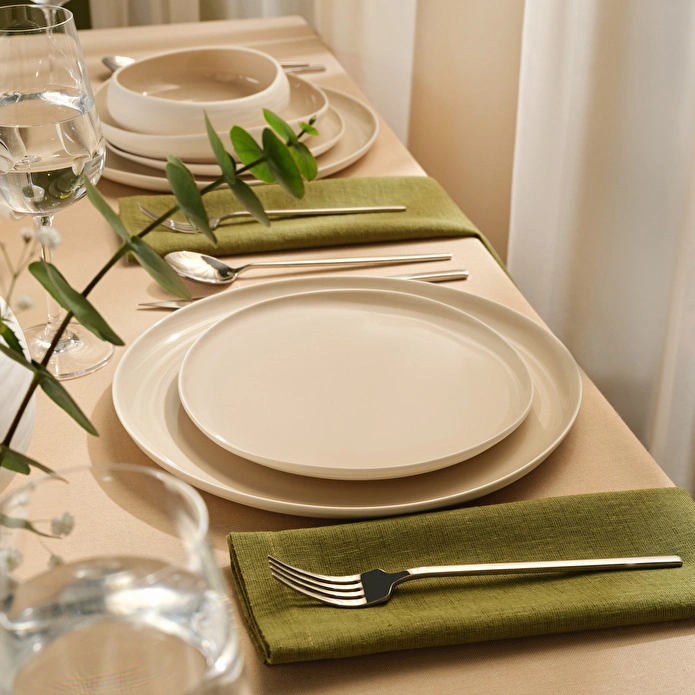 Karaca Earth Collection Clay 55 Parça 12 Kişilik Yemek Takımı Bej