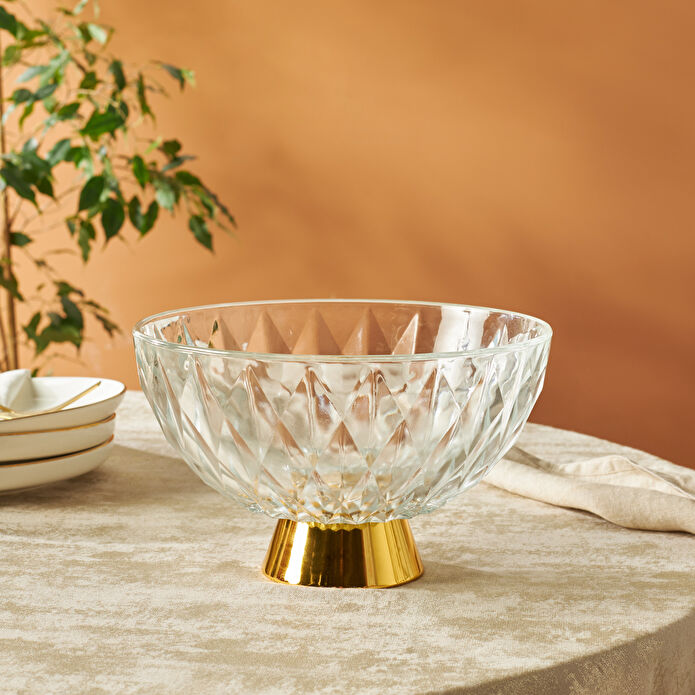 Karaca Home New Year Yılbaşı Samba Dekoratif Meyvelik 22,5x13,5 cm Gold