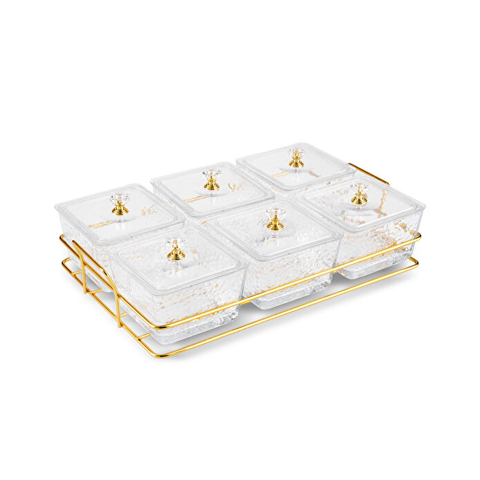 Karaca Home Maria 6'lı Dekoratif Sunumluk Gold