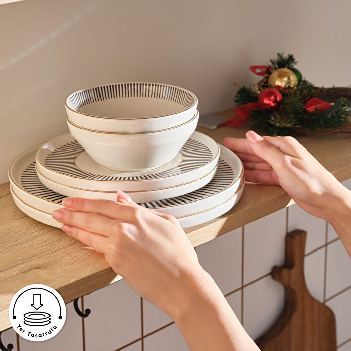 Karaca New Year Yılbaşı Nutcracker 8 Parça 2 Kişilik Yemek Takımı