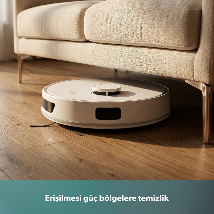 Homend Alex Laser 1291H Moplu ve Haritalamalı Akıllı 5 Kpa Robot Süpürge Beyaz