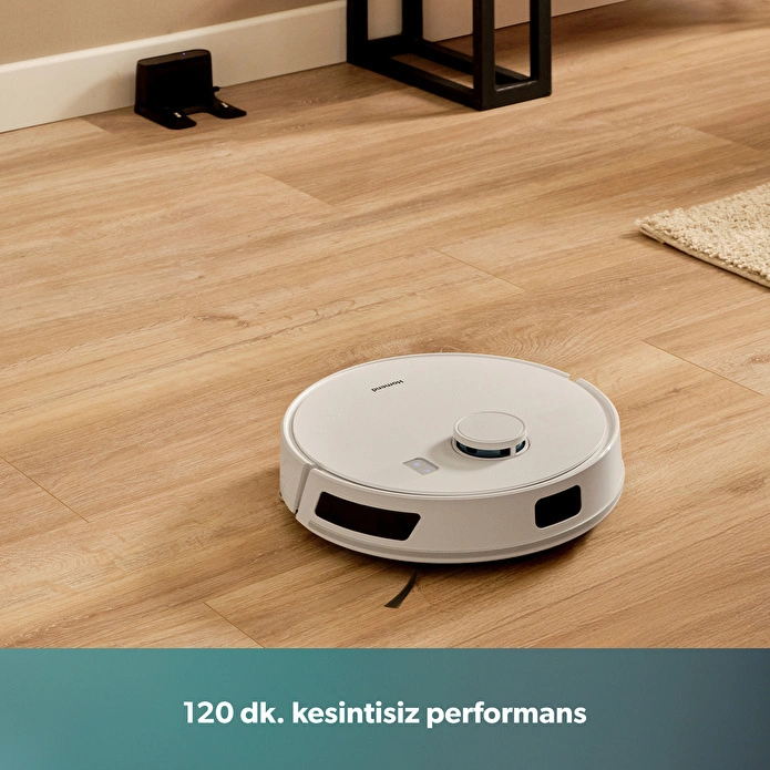 Homend Alex Laser 1291H Moplu ve Haritalamalı Akıllı 5 Kpa Robot Süpürge Beyaz
