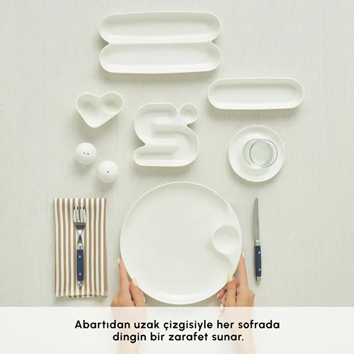 Karaca Stream Bone Salsa 34 Parça 6 Kişilik Kahvaltı Takımı