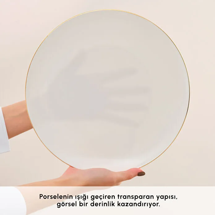 Karaca Fine Pearl Extra Chanak 55 Parça 12 Kişilik Yemek Takımı Gold