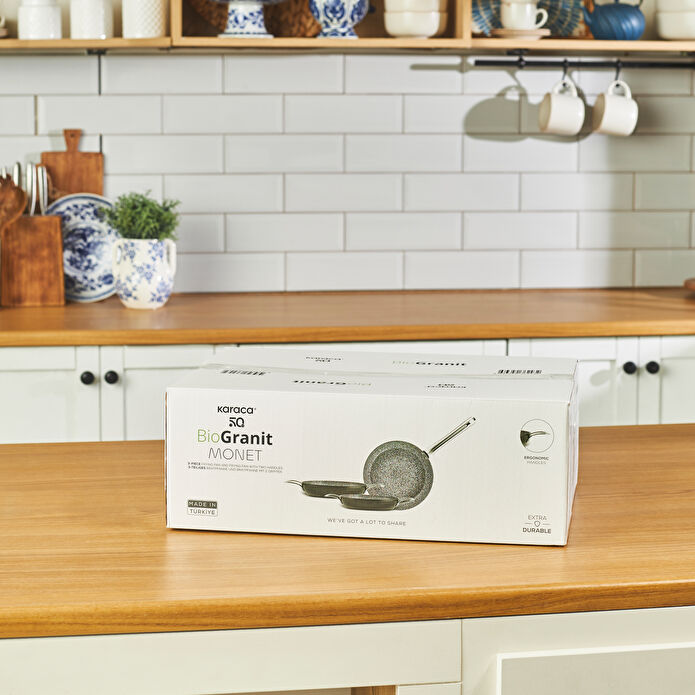 Karaca Biogranit Power-Inox Monet 3 Parça Tava Sahan Set Siyah