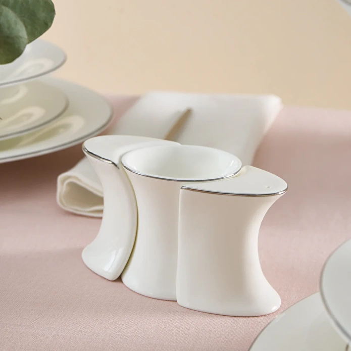 Karaca Fine Pearl Extra Argento Platin 55 Parça 12 Kişilik Yemek Takımı