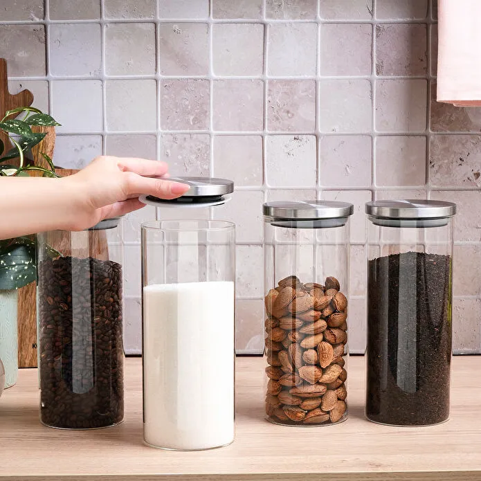 Karaca Lumo 4'lü Cam Saklama Kabı 1600 ml