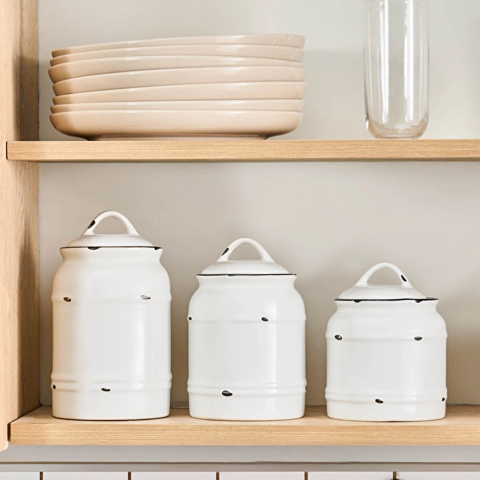 Karaca Clara 3'lü Seramik Saklama Kabı