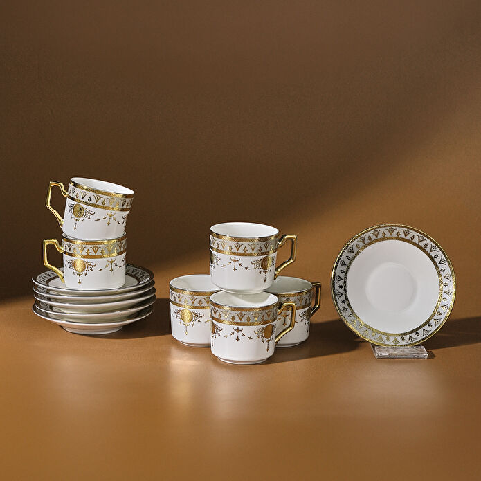 Karaca Tuğra 6 Kişilik Kahve Fincan Takımı 100 Ml