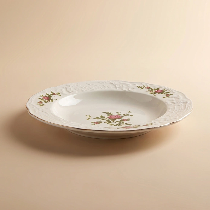 Karaca Vintage Rose Çukur Tabak 22 cm