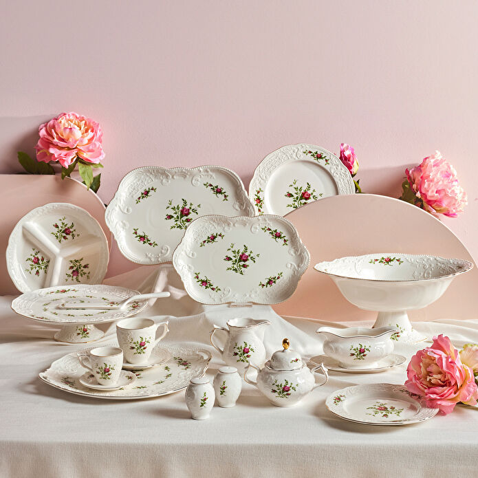 Karaca Vintage Rose Ayaklı Gondol 35 cm