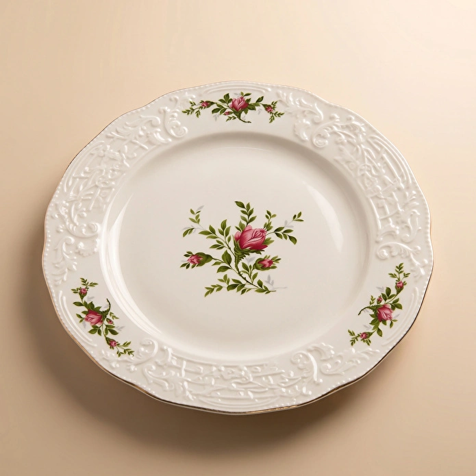 Karaca Vintage Rose Servis Tabağı 26 cm