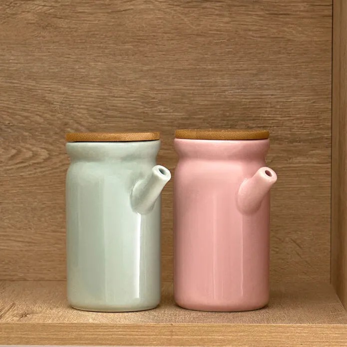 Karaca Portobello Bambu Kapaklı Yağlık ve Sirkelik