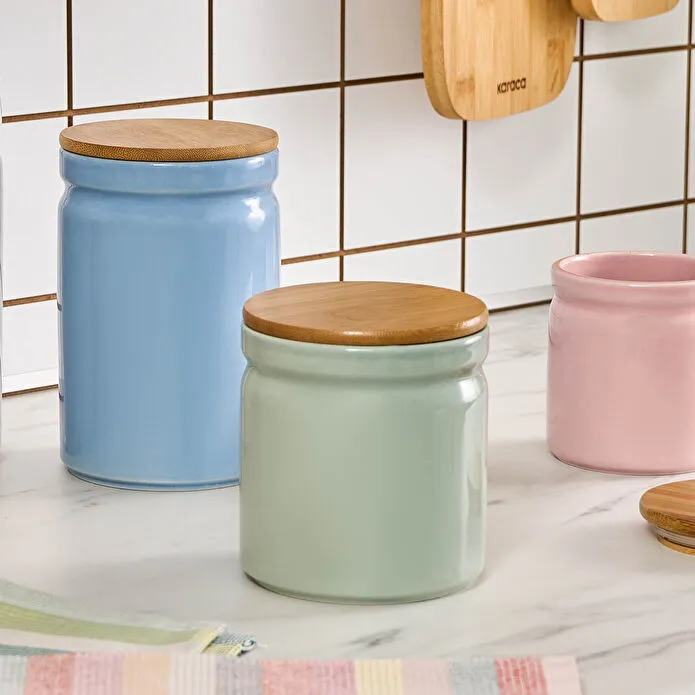 Karaca Portobello Bambu Kapaklı 4'lü Saklama Kabı