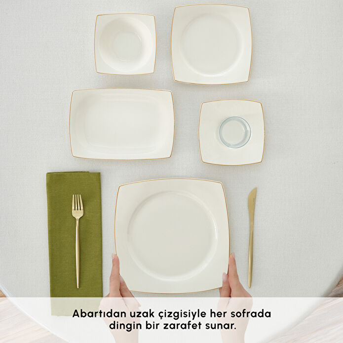 Karaca Elegance Bone Jamie 26 Parça 6 Kişilik Kahvaltı Takımı