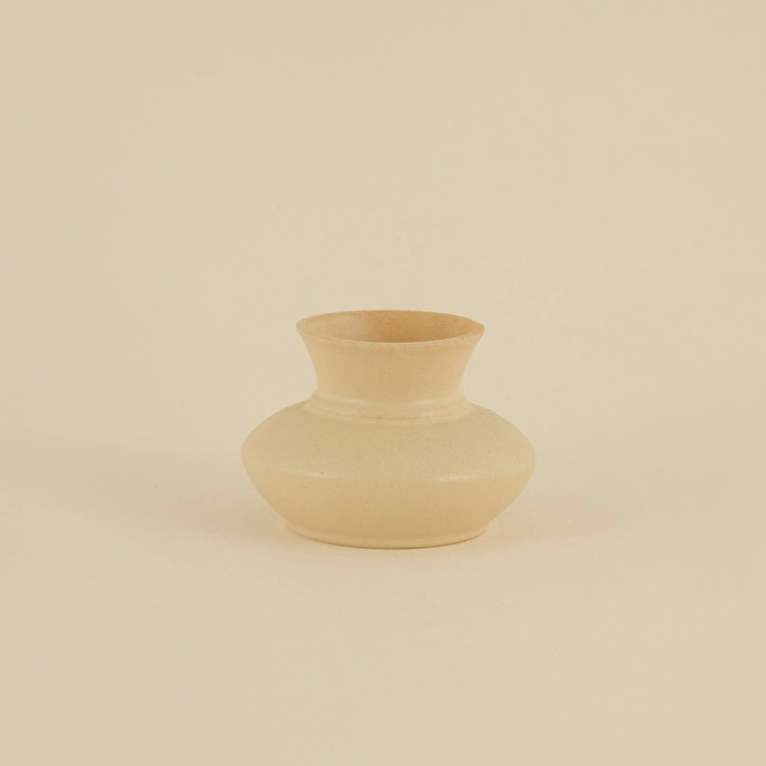 Karaca Home Enna Vazo Bej 17x17x12 cm