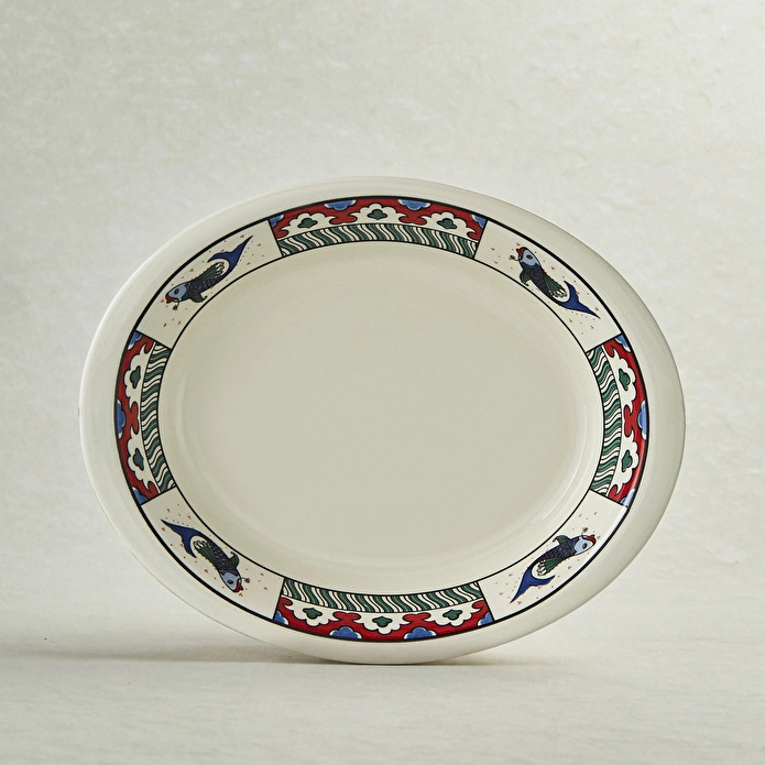 Karaca x Ömür Akkor İznik Balık Fırın Kabı 22 cm