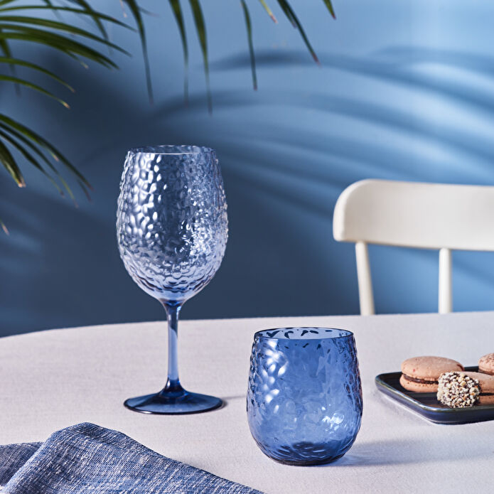 Karaca Amalfi Akrilik Su Bardağı 370 ml Marine Blue