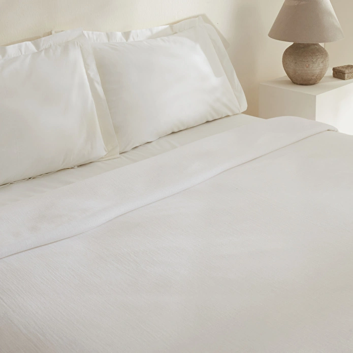 Karaca Home Farel Müslin Çift Kişilik Pike Beyaz