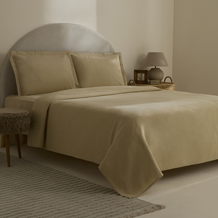 Karaca Home Farel Müslin Çift Kişilik Pike Vizon