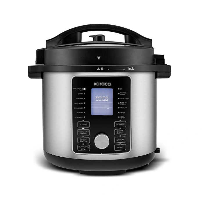 Karaca Cooker Elektrikli Basınçlı Pişirici Inox 1000W 6L
