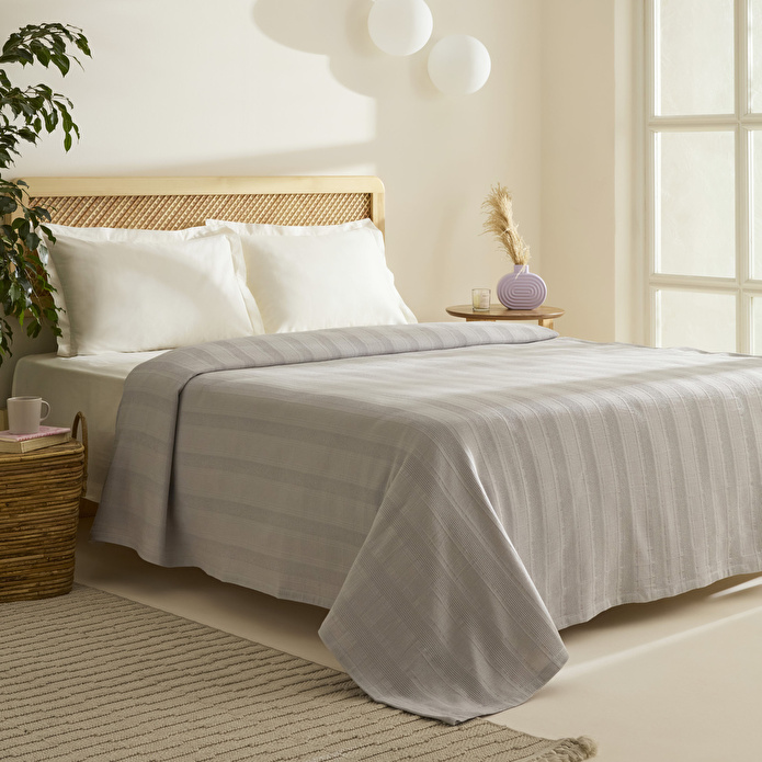 Karaca Home Verona %100 Pamuk Çift Kişilik Pike Taş