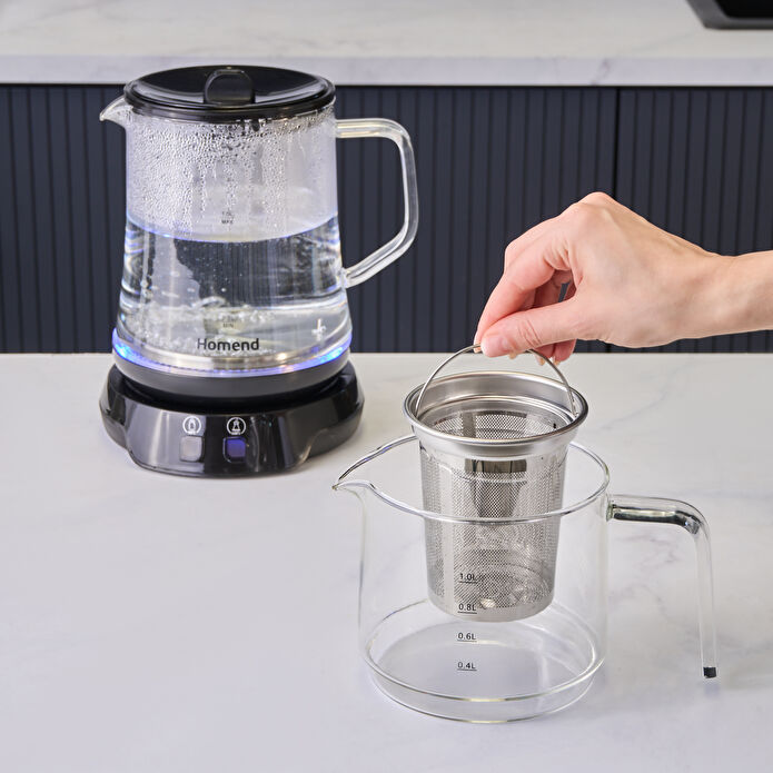 Homend Royaltea 1758H Konuşan Çay Makinesi Siyah