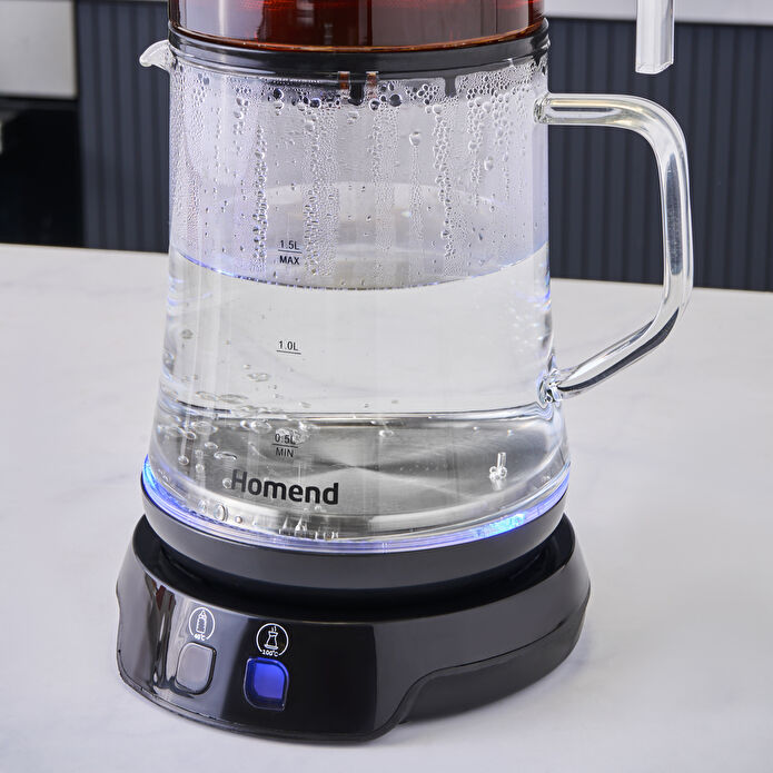 Homend Royaltea 1758H Konuşan Çay Makinesi Siyah