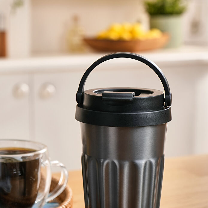 Karaca Antre Çelik Sızdırmaz Termos 500 ml Antrasit