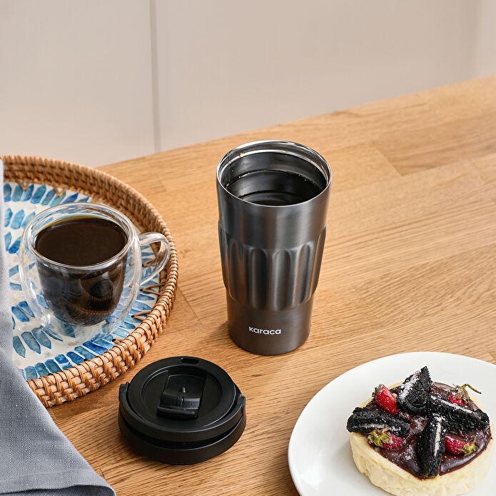 Karaca Antre Çelik Sızdırmaz Termos 500 ml Antrasit