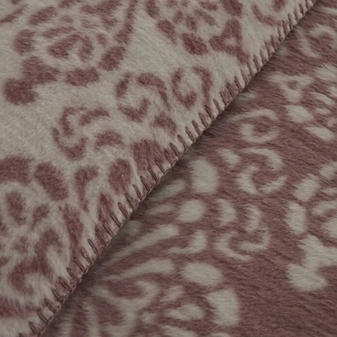 Karaca Home Elvira Tek Kişilik Akrilik Battaniye Mürdüm