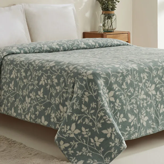 Karaca Home Cintia Çift Kişilik Akrilik Battaniye Koyu Mint