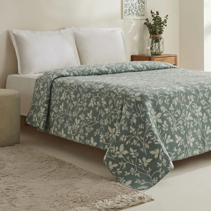 Karaca Home Cintia Çift Kişilik Akrilik Battaniye Koyu Mint