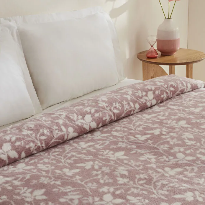 Karaca Home Cinta Çift Kişilik Akrilik Battaniye Mürdüm