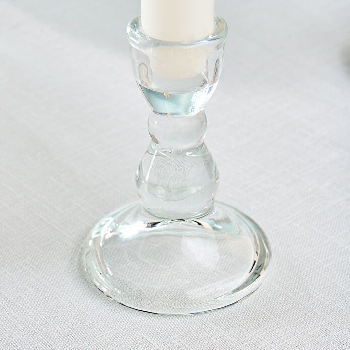 Karaca Marine Cam Şamdan Şeffaf 6,5 x 6,5 x 9 cm