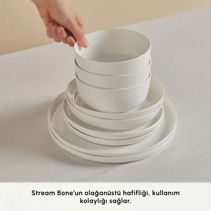 Karaca Stream Bone Blair 24 Parça 6 Kişilik Yemek Takımı