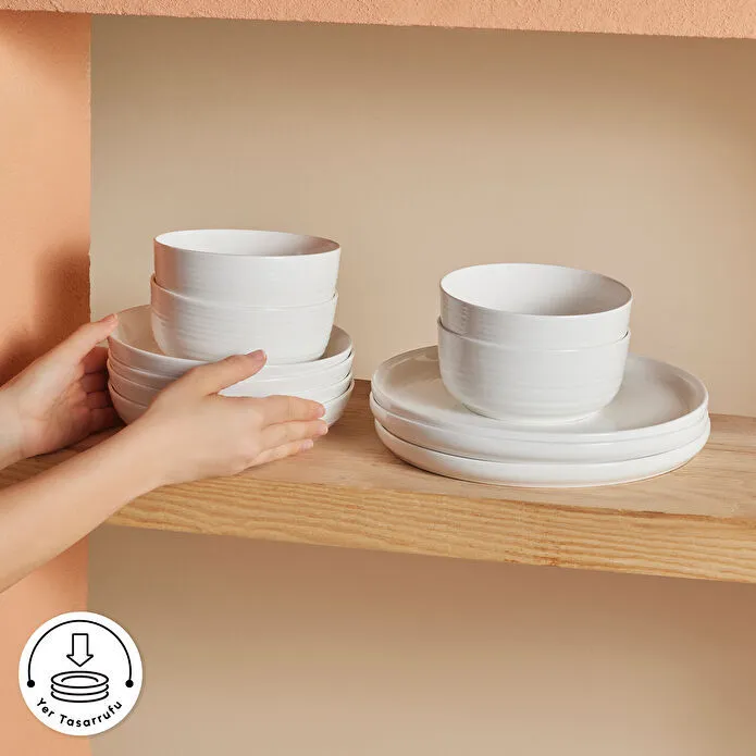 Karaca Stream Bone Blair 24 Parça 6 Kişilik Yemek Takımı