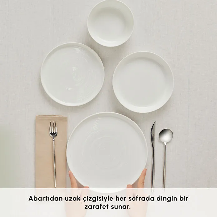 Karaca Stream Bone Blair 24 Parça 6 Kişilik Yemek Takımı