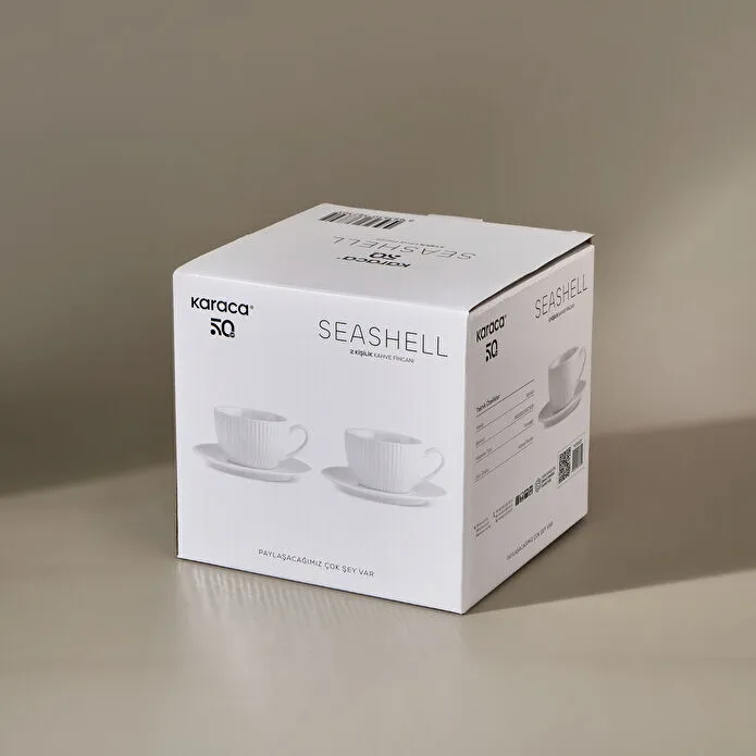Karaca Seashell 2 Kişilik Kahve Fincan Takımı 100 ml