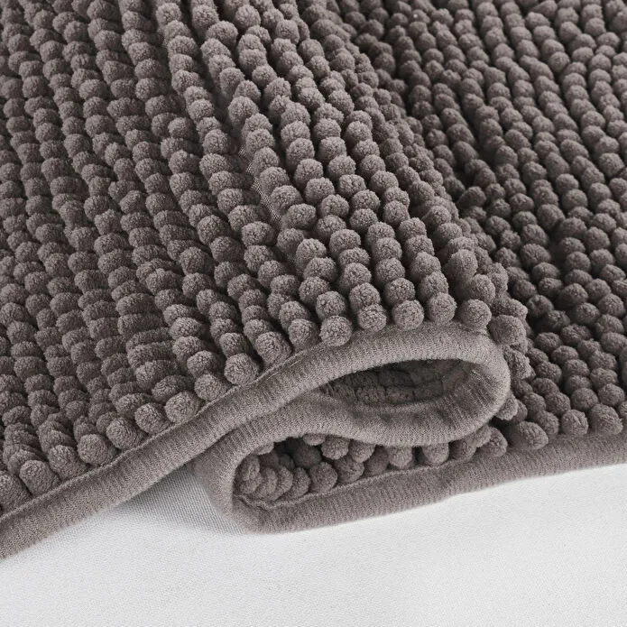 Kaşmir Home Soft Makarna Banyo Paspas Antrasit 60x100 cm