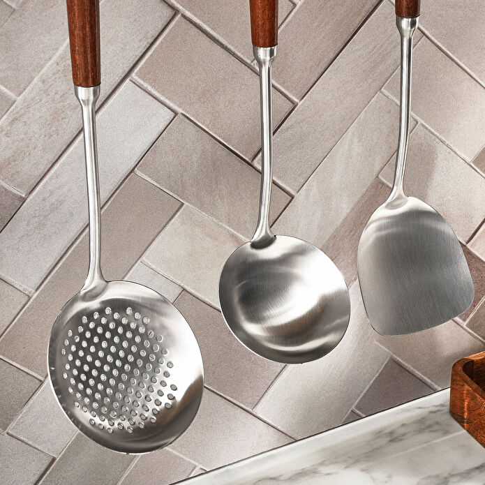 Karaca Pro Master 3 Parça Meşe Ağacı Servis Seti