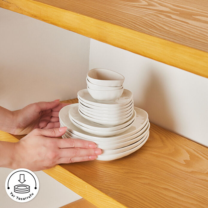 Karaca Forever Bone Orla 26 Parça 6 Kişilik Kahvaltı Takımı