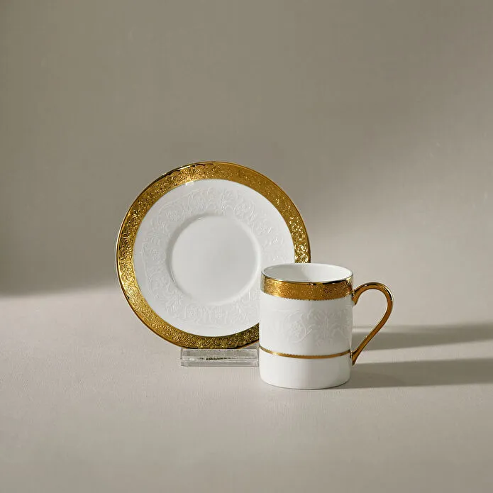 Karaca Royal Bone Victoria 6 Kişilik Kahve Fincan Takımı 90 ml