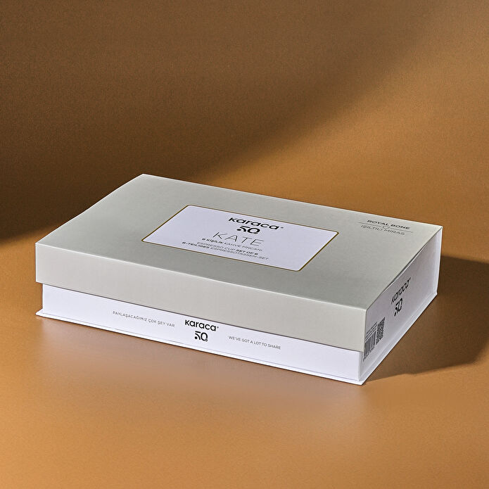 Karaca Royal Bone Kate 6 Kişilik Kahve Fincan Takımı 90 Ml