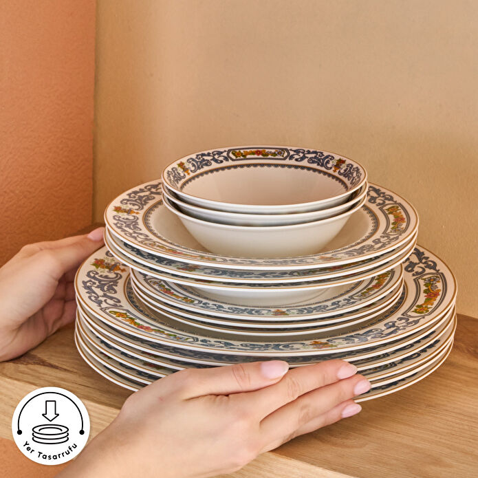 Karaca Forever Bone Vase 24 Parça 6 Kişilik Yemek Takımı